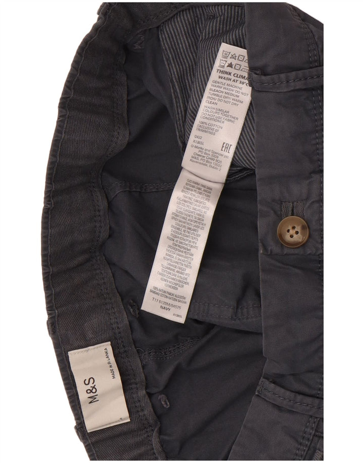 Marks & Spencer Męskie spodenki Chino W36, duże, granatowe, bawełniane