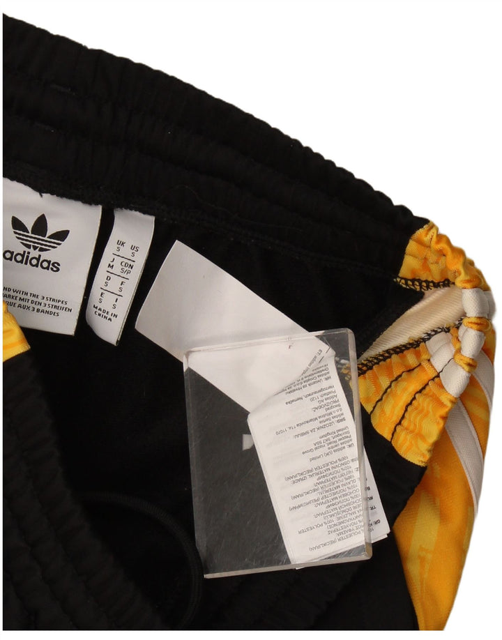 Adidas Męskie spodnie dresowe Joggery Mały czarny poliester z blokami kolorów