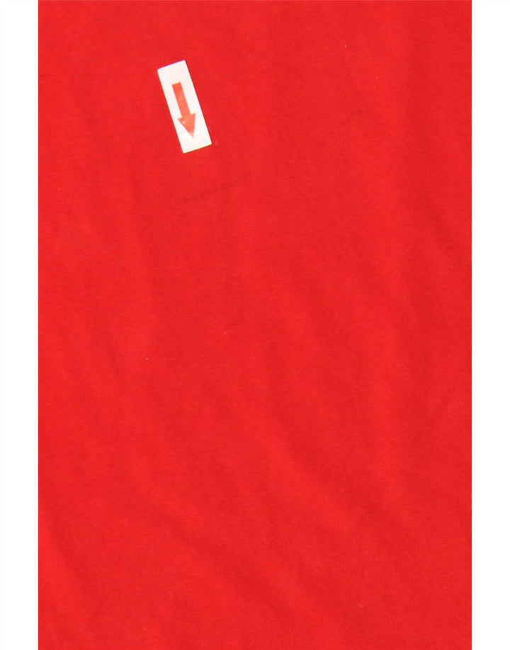 Męska koszulka T-shirt ADIDAS Climalite, bawełniana, średnia czerwona