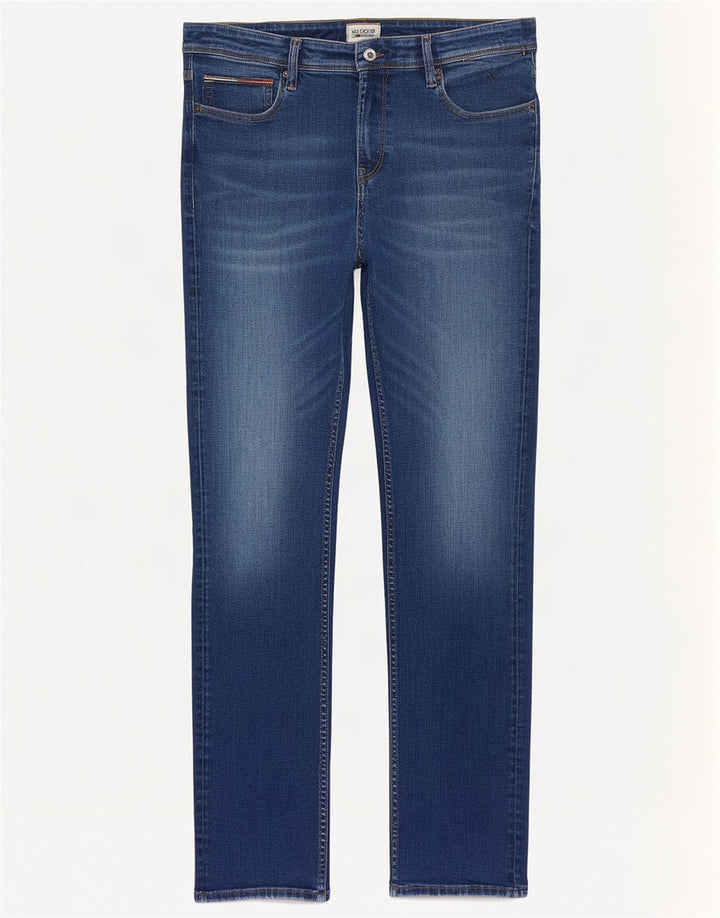 Damskie jeansy slim Tommy Hilfiger W34 L32 Niebieskie bawełniane