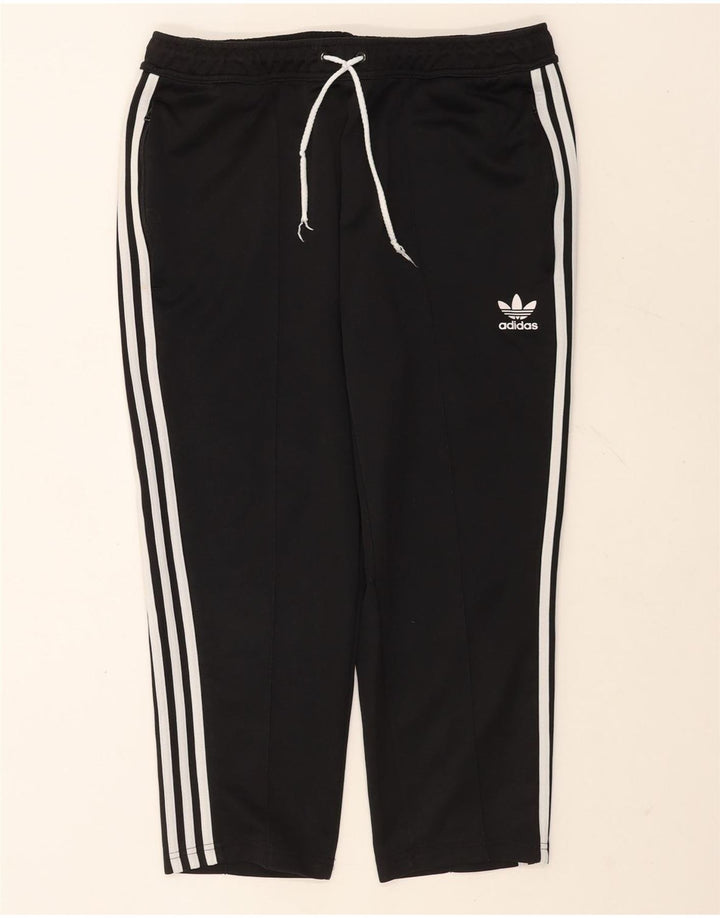 Męskie spodnie dresowe Adidas Capri, duże, czarne, poliestrowe