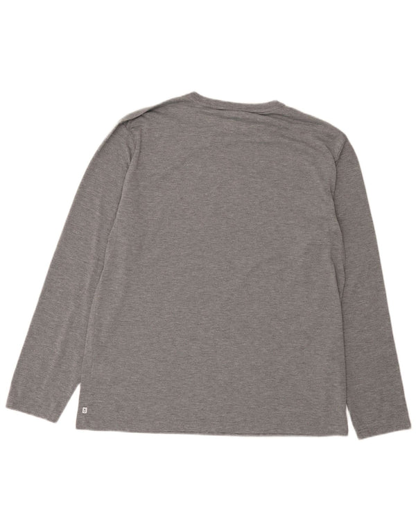 Calvin Klein Mens Top Long Sleeve XL Grey Polyester