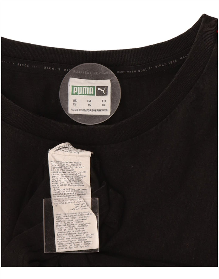Męska koszulka T-shirt PUMA XL, czarna, bawełniana