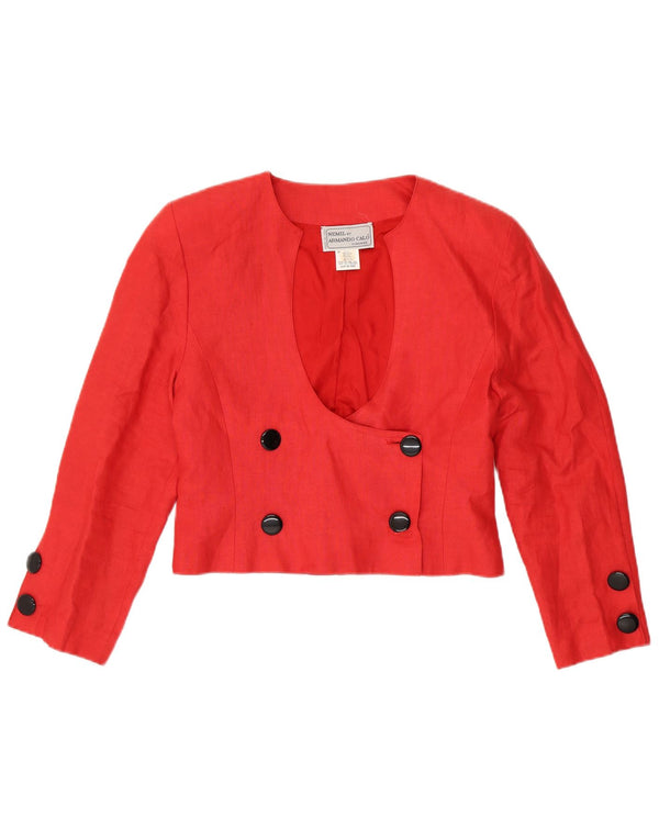 ARMANDO CALO Damski top na ramiączkach IT 46, duży, czerwony len