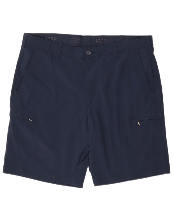Męskie spodenki cargo IZOD W38 XL granatowe, poliestrowe