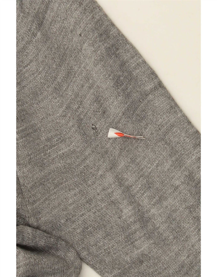 Męski sweter z okrągłym dekoltem Pierre Cardin, mały, szary akryl