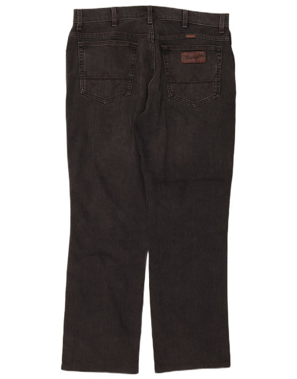 Męskie jeansy Wrangler Texas Stretch Straight W38 L32 Szara bawełna