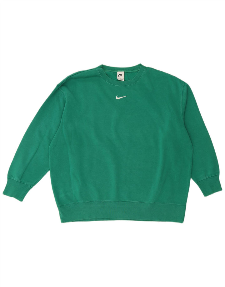 Męska bluza dresowa Nike o luźnym kroju, duża, zielona