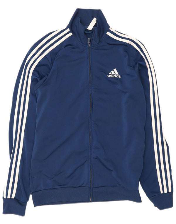 Męska kurtka dresowa Adidas UK 38/40 Średni granatowy poliester