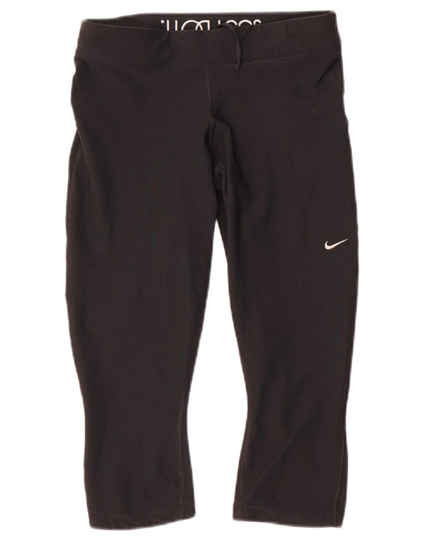 Damskie legginsy Nike Dri Fit Capri UK 14, średnie czarne
