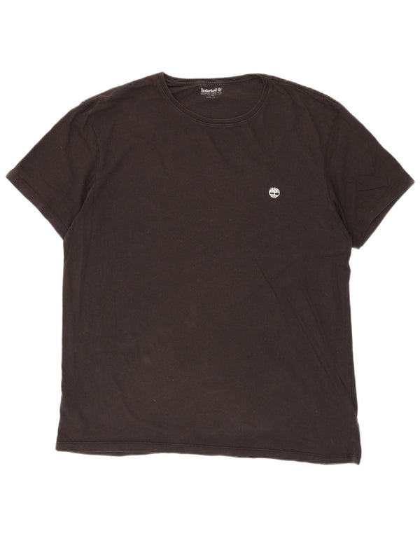 T-shirt męski slim fit Timberland, top XL, czarna bawełna