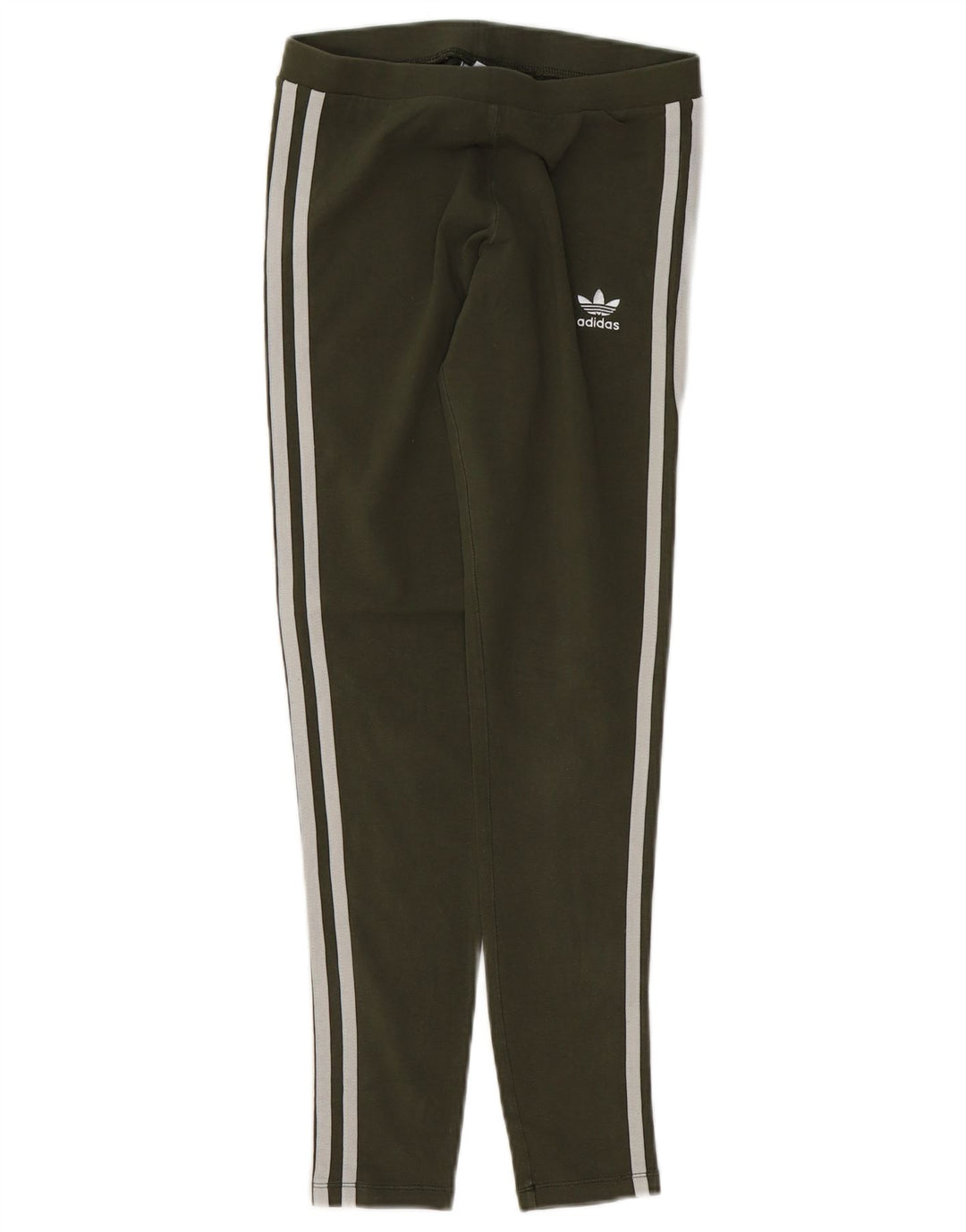 Legginsy damskie Adidas UK 8, małe, bawełniane w kolorze khaki
