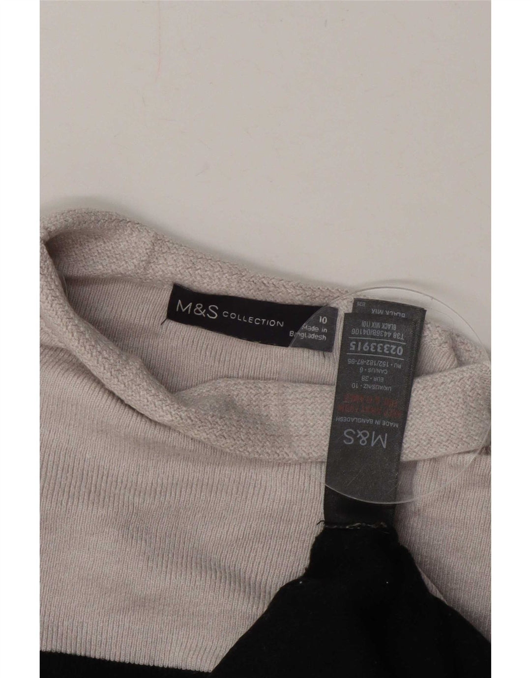 Marks & Spencer Damski sweter z golfem UK 10 Mały czarny