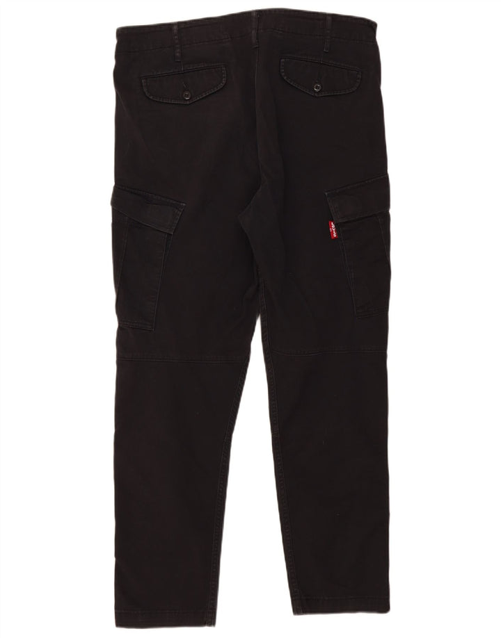 Męskie spodnie cargo Levi's W34 L29 Czarna bawełna