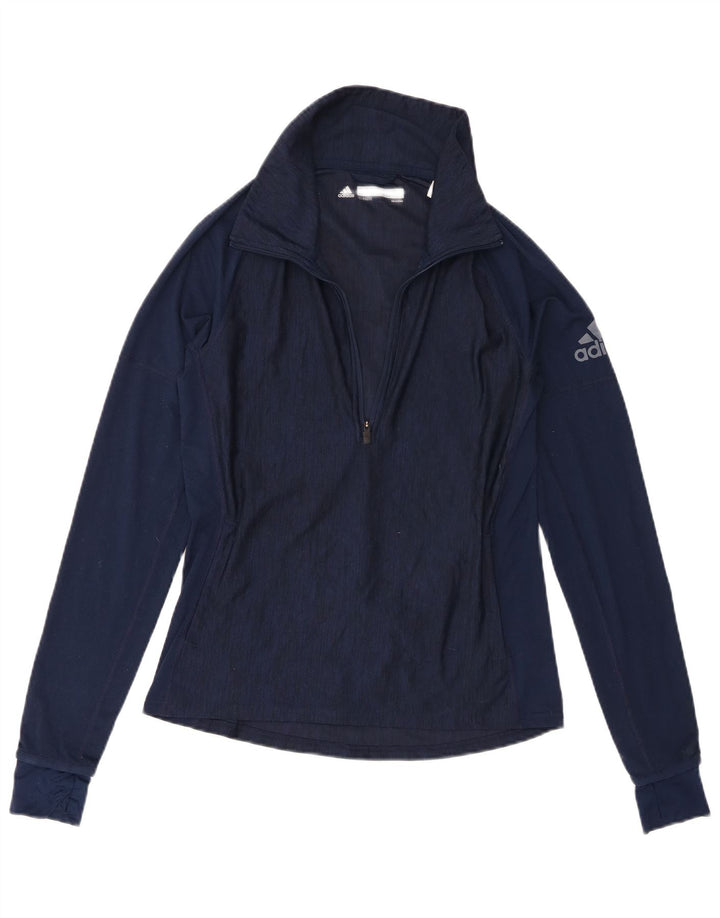 Damski dres Adidas Graphic Pullover Top UK 8/10 Mały granatowy