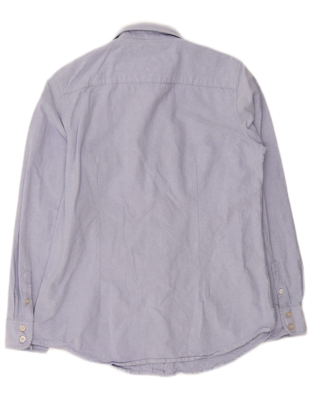 Crew Clothing Damska dopasowana koszula UK 12, średnia niebieska, bawełniana