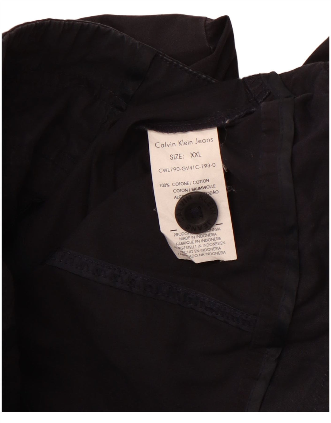 Damska kurtka wojskowa CALVIN KLEIN JEANS UK 20 2XL granatowa, bawełniana