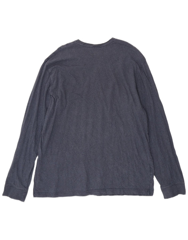 Eddie Bauer Męski wysoki top z długim rękawem XL, granatowy, bawełniany