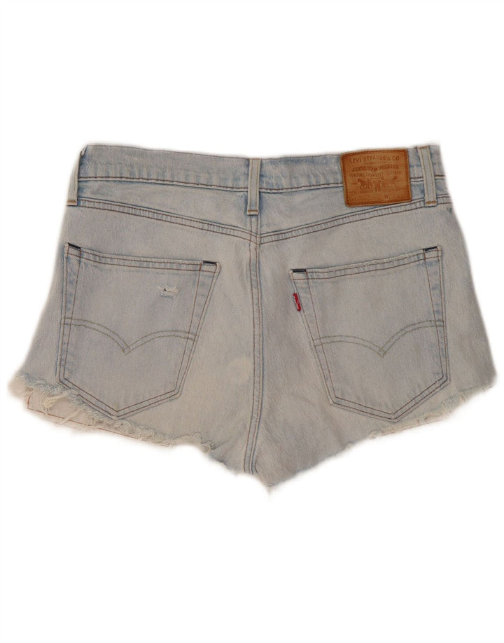 Damskie spodnie jeansowe Levi's 512 w trudnej sytuacji W32, duże, niebieskie, bawełniane