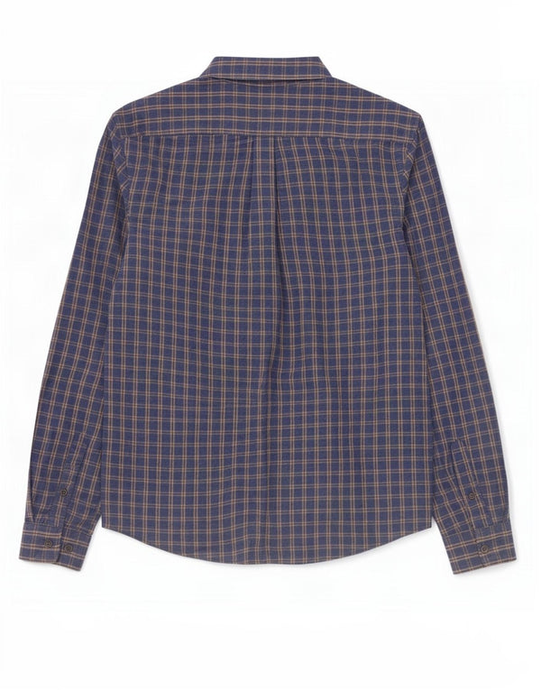 Koszula flanelowa męska Penguin Heritage Slim Fit, duża, bawełniana w granatową kratę