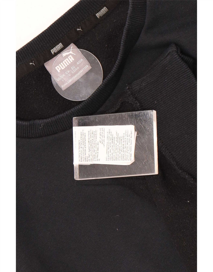 Męska bluza Puma Sweter, duża, czarna, bawełniana