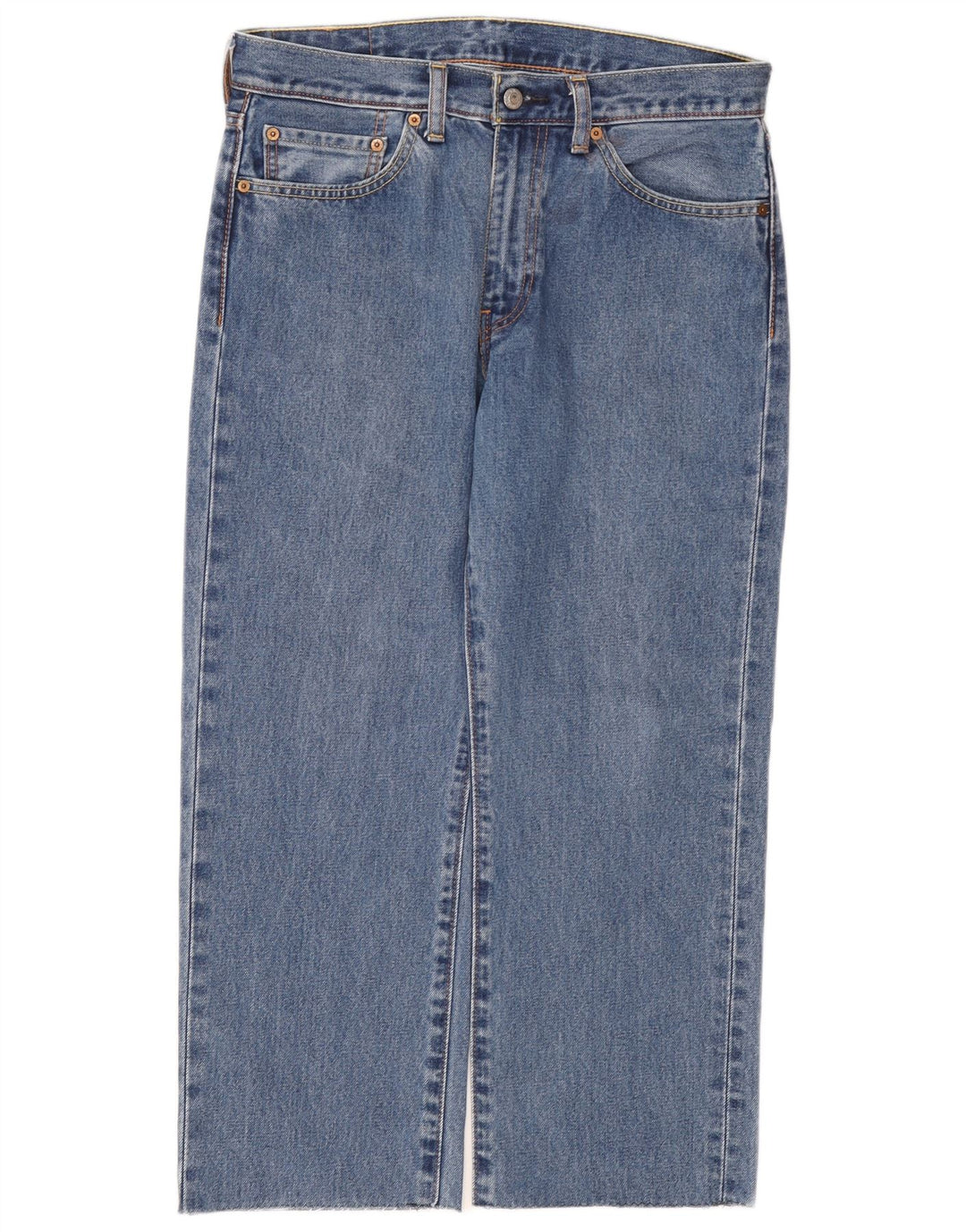 Męskie jeansy Levi's 751, krótkie, proste, W32 L24, niebieska bawełna