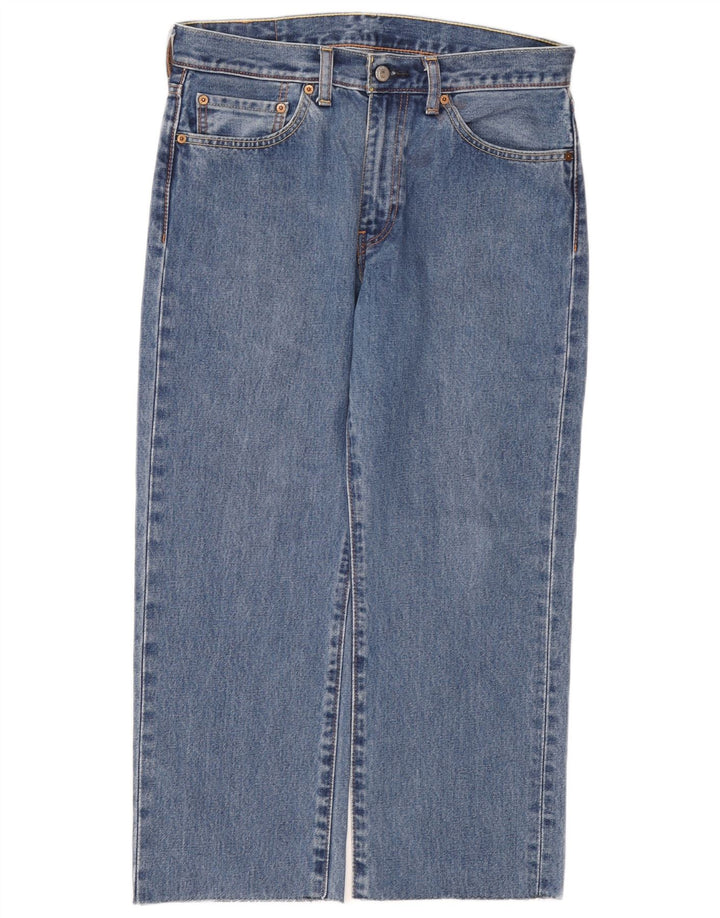 Męskie jeansy Levi's 751, krótkie, proste, W32 L24, niebieska bawełna
