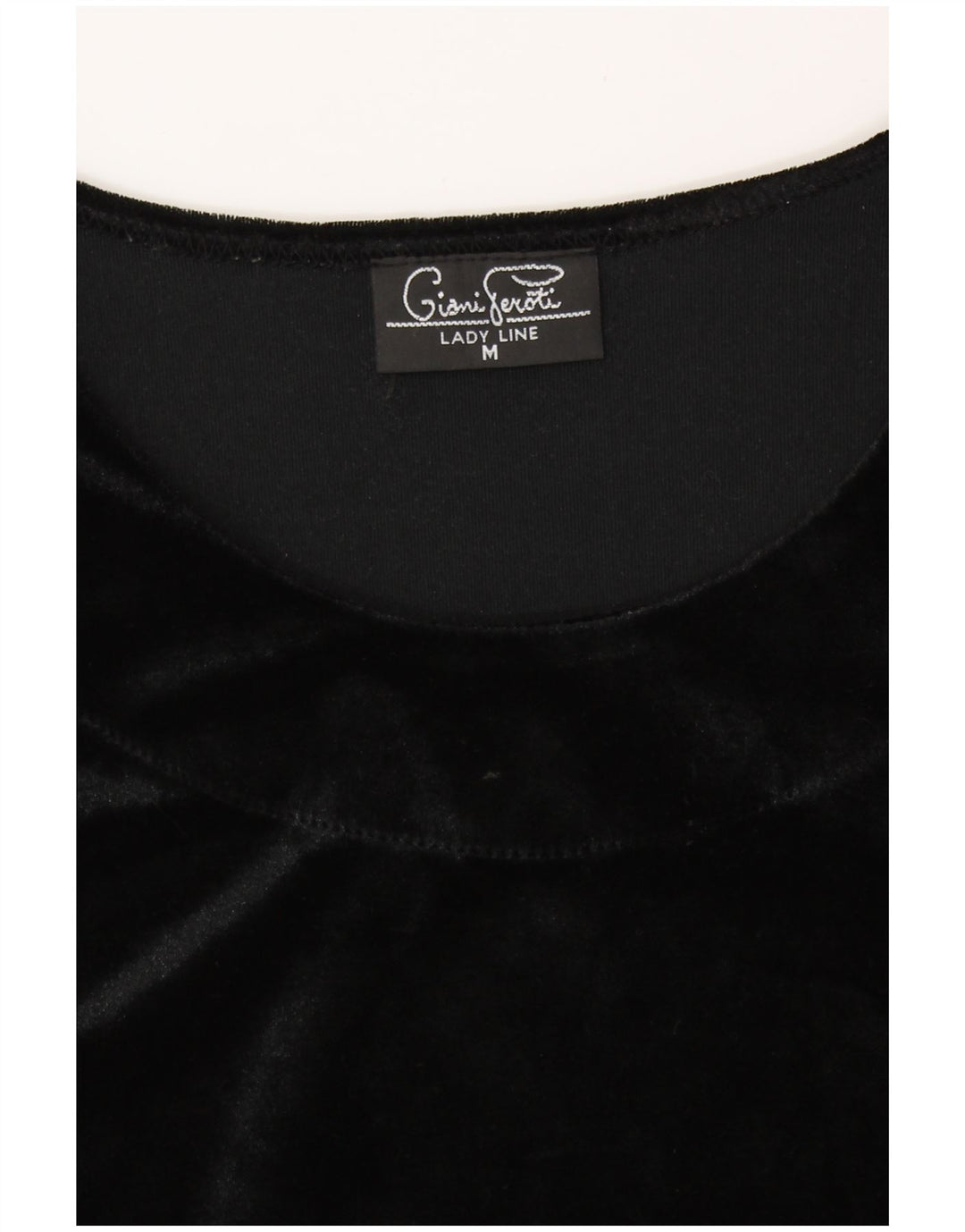 Aksamitne body damskie GIANI FEROTI UK 14, średni czarny poliester