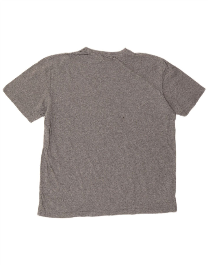 DOCKERS Męski T-shirt Top Duży Szary Bawełniany