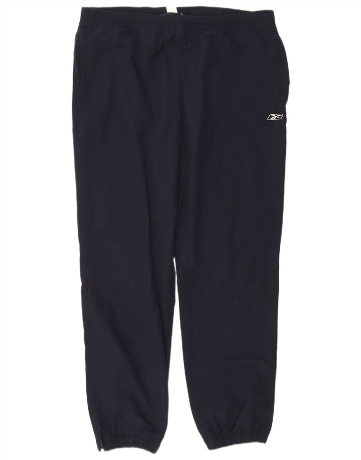 Męskie spodnie dresowe Reebok Joggers, duże, granatowe, poliestrowe