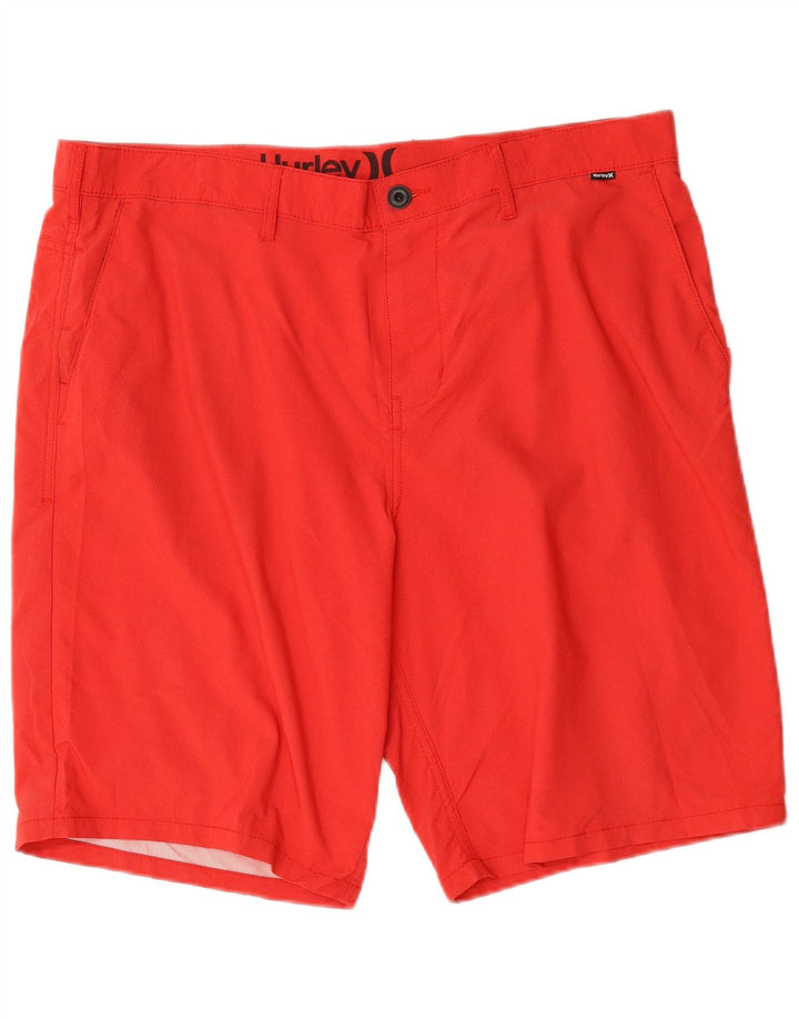 Męskie spodenki chino Hurley W38 XL, czerwony poliester