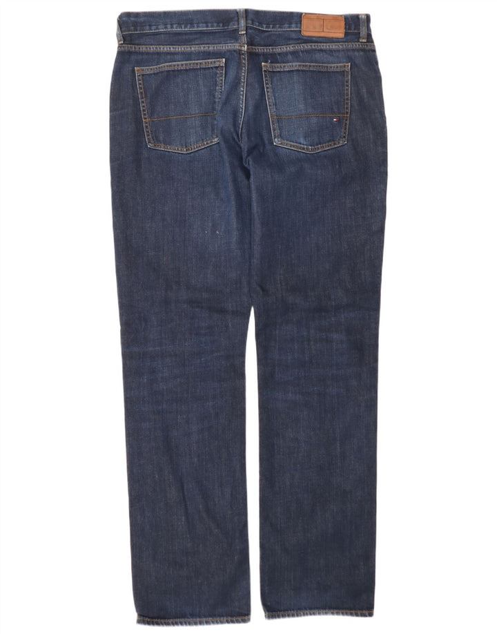 Męskie jeansy slim fit Tommy Hilfiger W36 L24 Granatowa bawełna