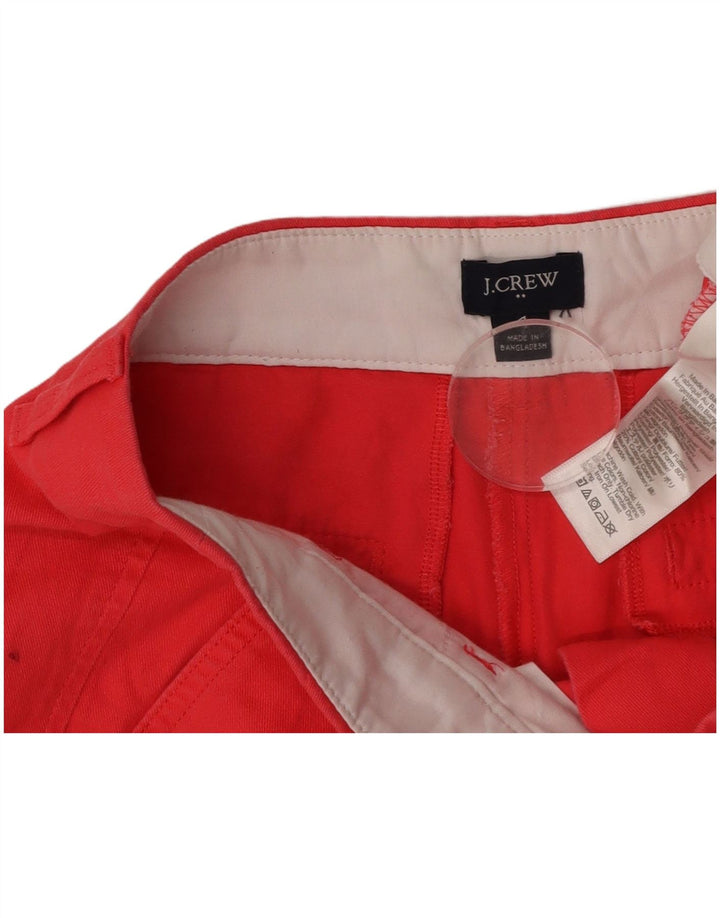 Damskie spodenki chino J. CREW US 4 małe W30 czerwone bawełniane