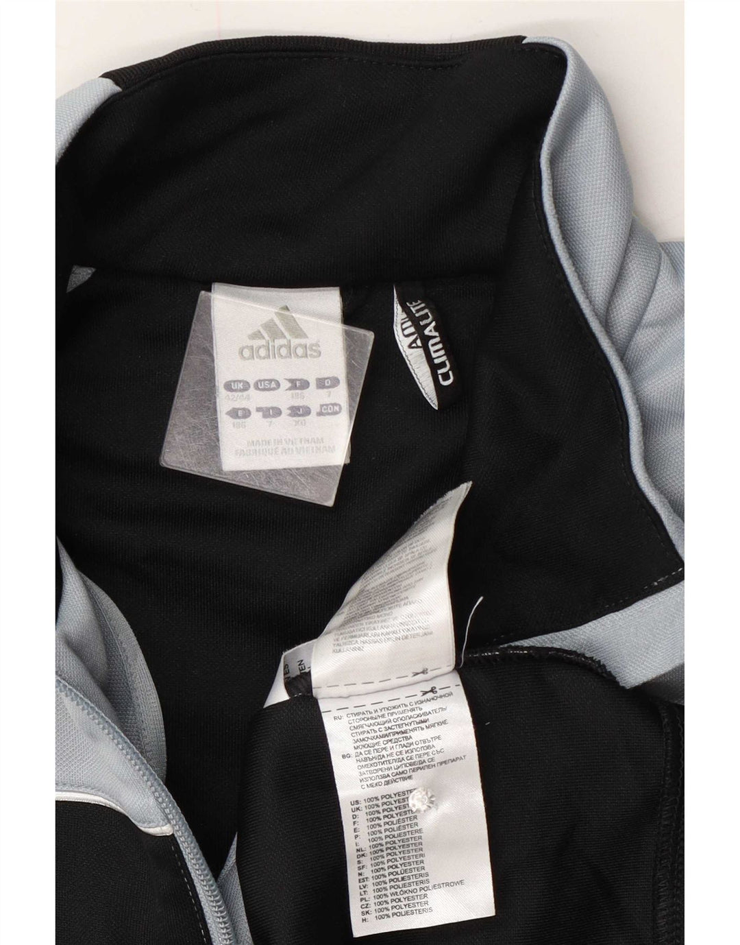 Adidas Męskie Climalite Pullover Dres Top UK 42/44 Duży Czarny