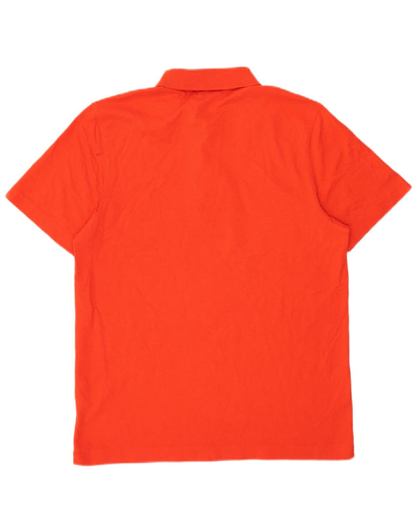 Męska koszulka polo Lacoste, rozmiar 5, duża, pomarańczowa, bawełniana