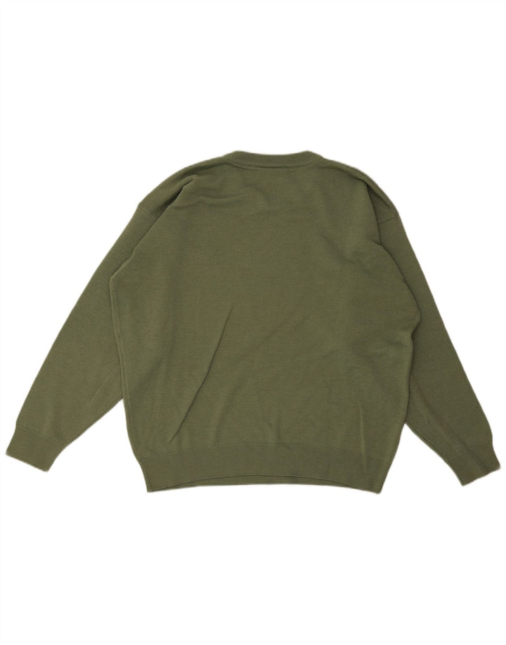 Męski sweter Lacoste z okrągłym dekoltem, rozmiar 6 XL, zielona wełna
