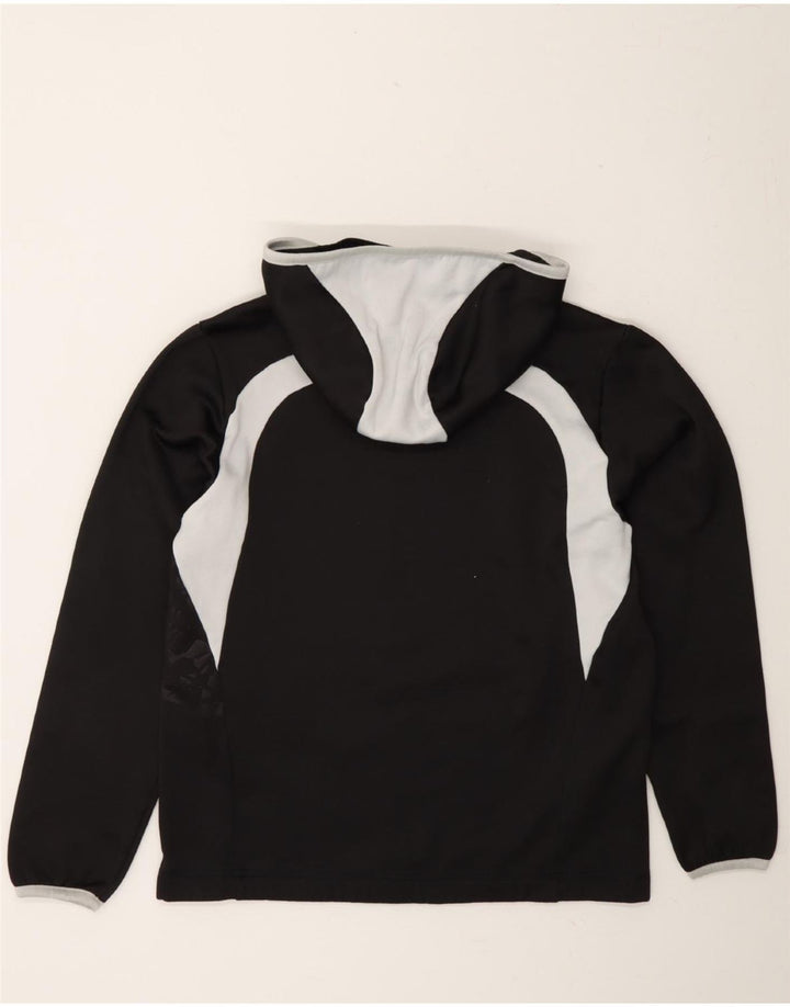 PUMA Mens Graphic Hoodie Jumper Small Black Colourblock Polyester Vintage Puma and Second-Hand Puma from Messina Hembry 