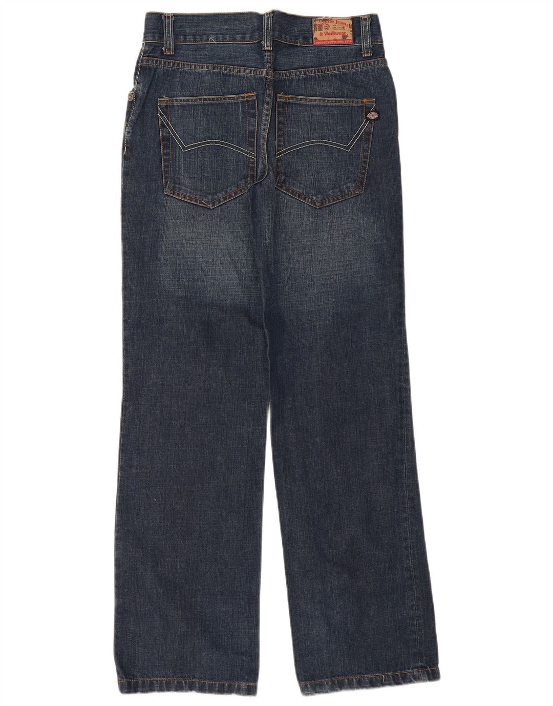 Damskie proste dżinsy Dickies W30 L32 Niebieskie bawełniane