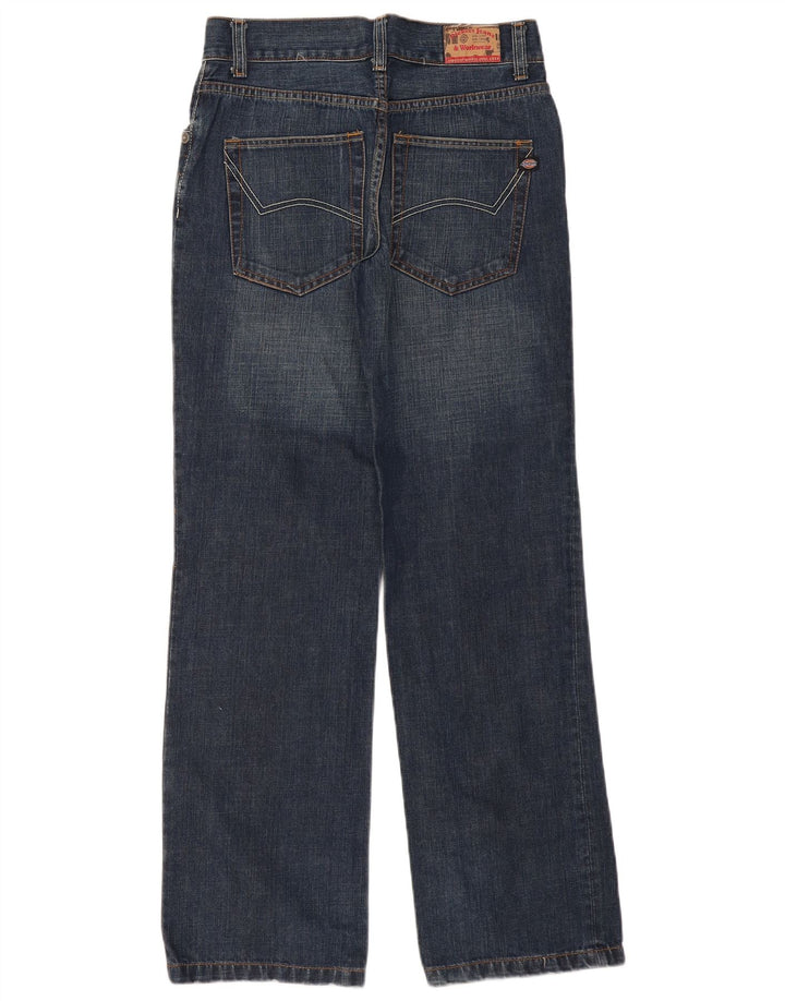 Damskie proste dżinsy Dickies W30 L32 Niebieskie bawełniane