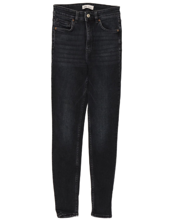 Damskie jeansy skinny Zara EU 36 XS W26 L28 Granatowe