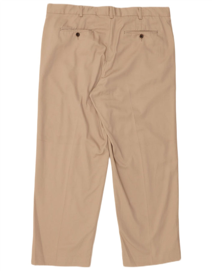Proste spodnie chino męskie EDDIE BAUER W38 L30 Beżowa bawełna