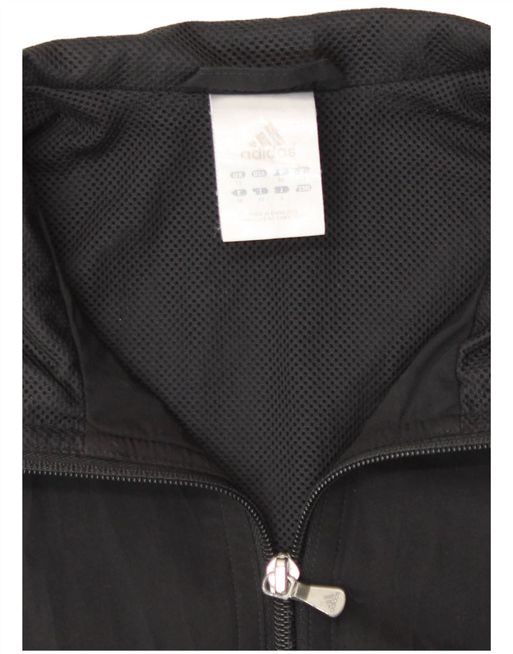 Damska bluza dresowa Adidas UK 12 Średni czarny poliester