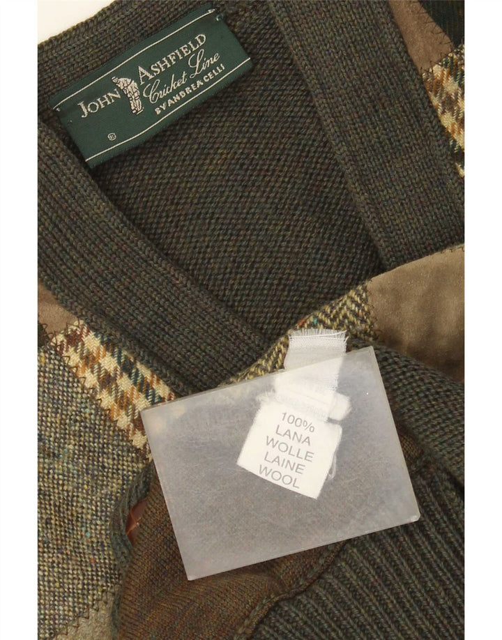 Męski sweter rozpinany John Ashfield Cricked Club IT 48 średni zielony