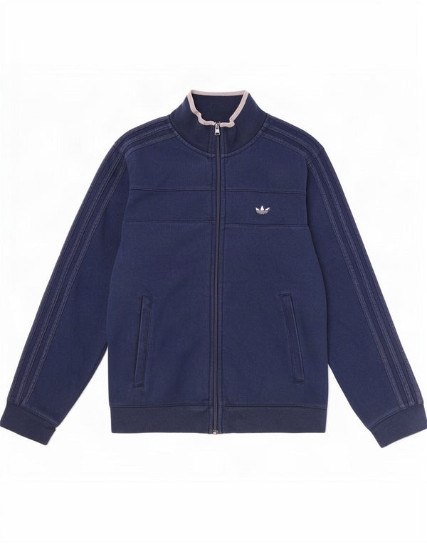 Adidas Męska bluza dresowa, średnia, granatowa, bawełniana