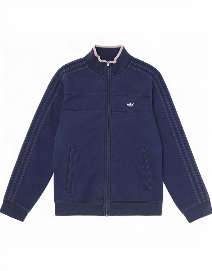 Adidas Męska bluza dresowa, średnia, granatowa, bawełniana