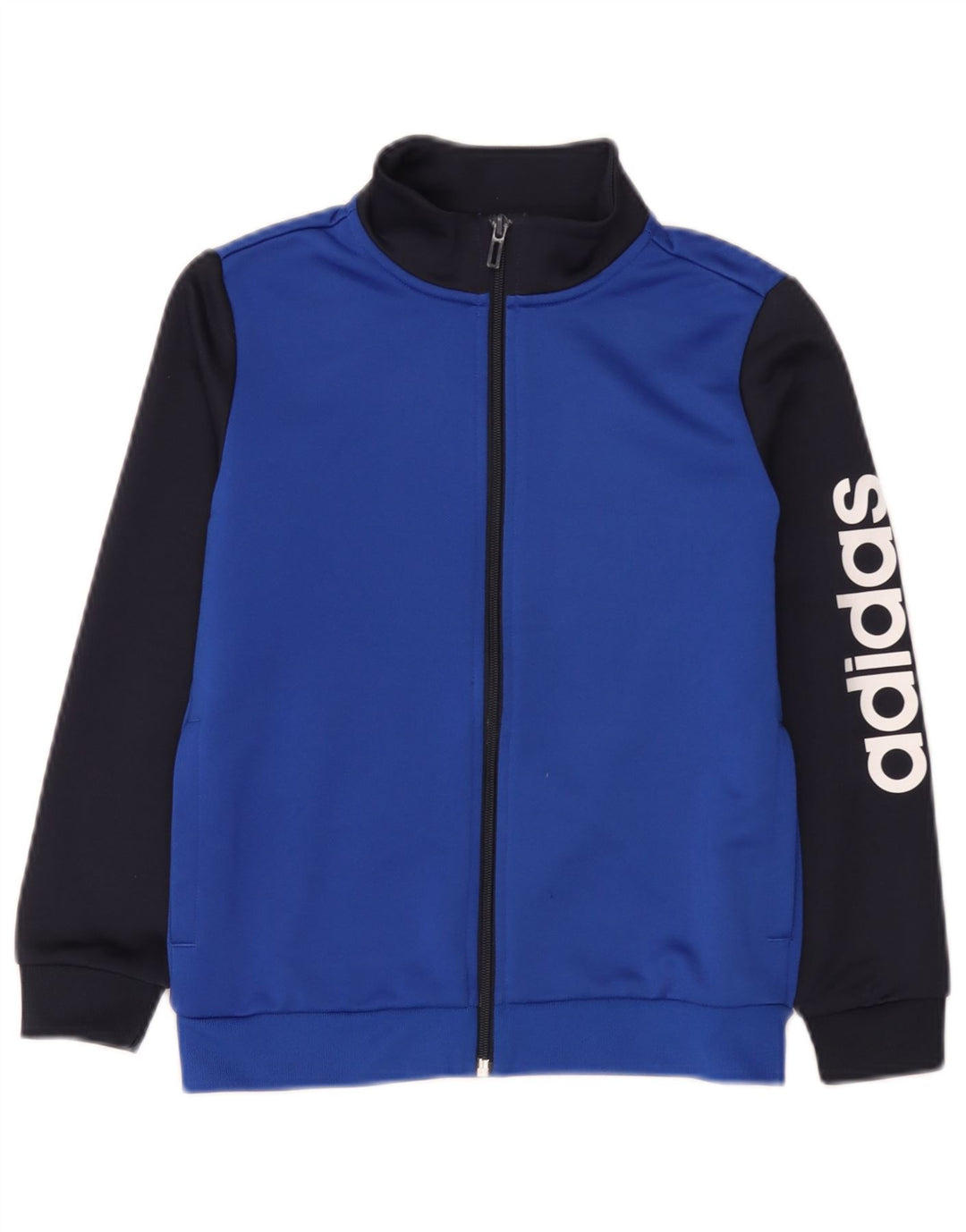Chłopięca kurtka dresowa Adidas Graphic 9-10 lat w kolorze niebieskim