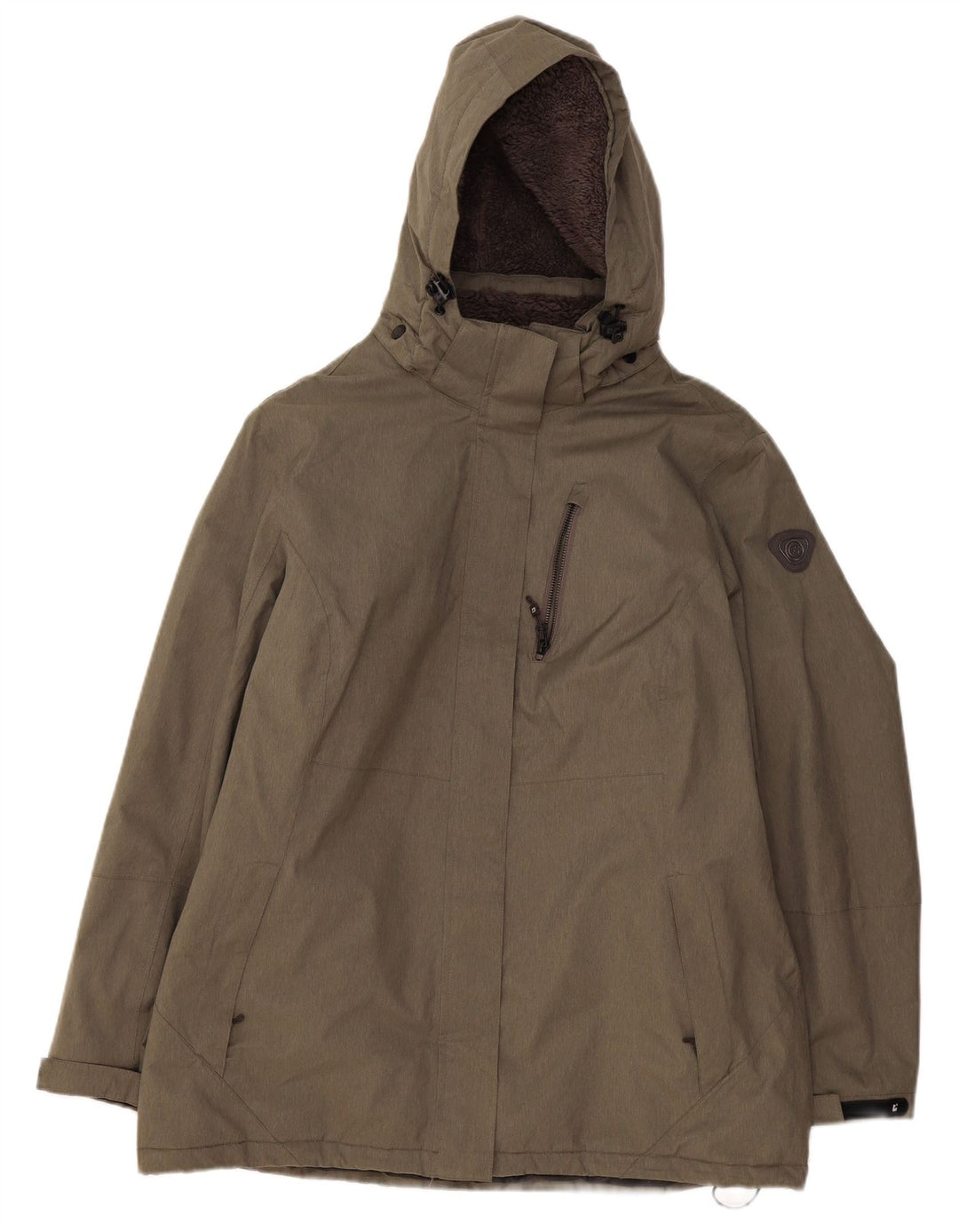 Damska kurtka wiatrówka Killtec z kapturem US 16 2XL Khaki, poliester