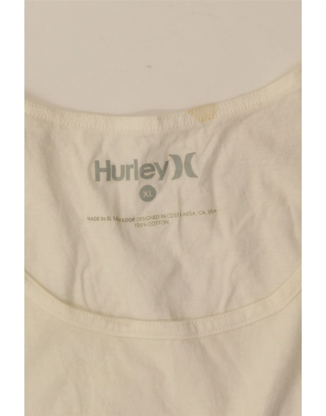 Męska kamizelka z grafiką HURLEY XL, biała, bawełniana