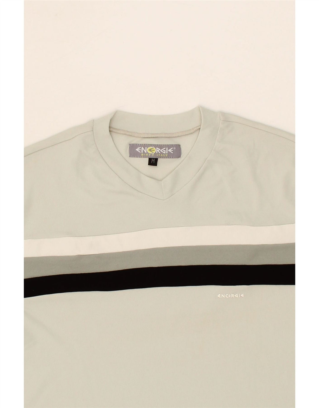 ENERGIE Boys T-Shirt Top 10-11 Years Medium Grey Colourblock Polyamide Vintage Energie and Second-Hand Energie from Messina Hembry 