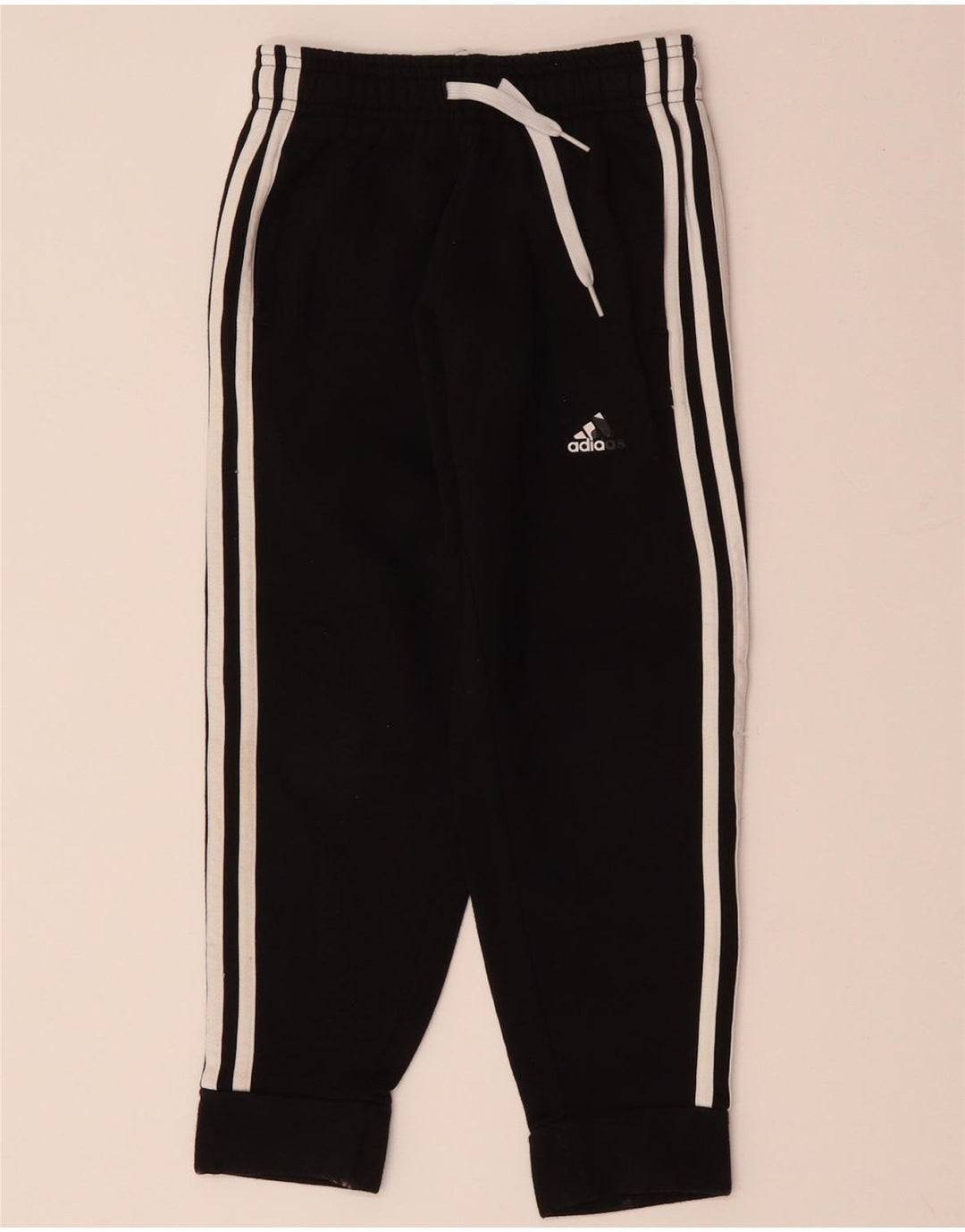 Chłopięce spodnie dresowe ADIDAS Joggers 7-8 lat, czarna bawełna